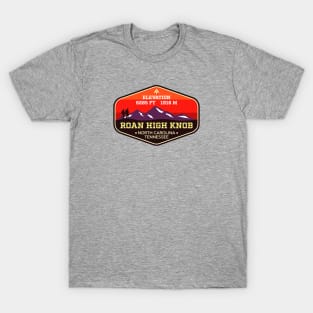 Roan High Knob -  North Carolina / Tennessee - Appalachian Trail Mountain Climbing Badge T-Shirt